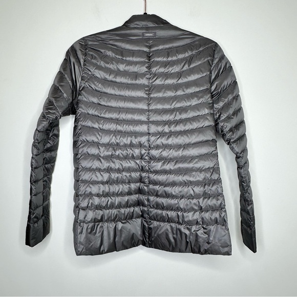 Athleta Downkind Down Puffer Jacket in Silver Bells Gray - Picture 8 of 9